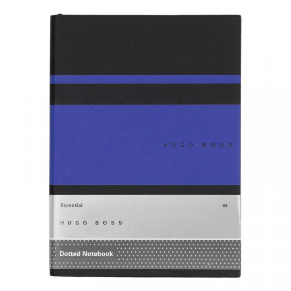 Hugo Boss Notizblock A5 Essential Gear Matrix Blue Dots